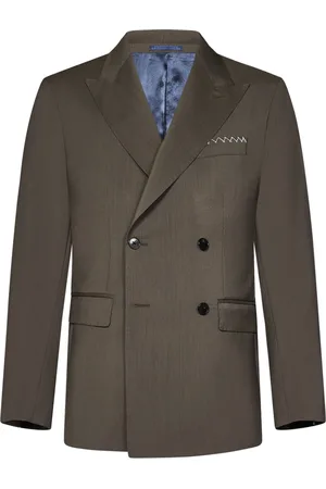 LOW BRAND Blazers, male, , Size: L Beige Double-Breasted Blazer Outerwear