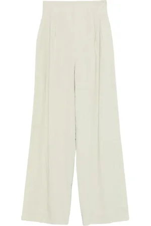 ERIKA CAVALLINI Wide Trousers, female, , Size: S High-waisted palazzo pants with front pleats