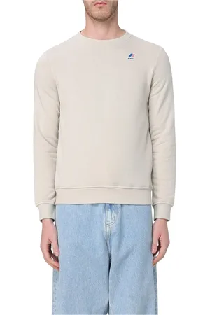 K-Way Sweatshirts, male, , Size: M Sand Crew Neck Sweatshirt Stylish Comfort