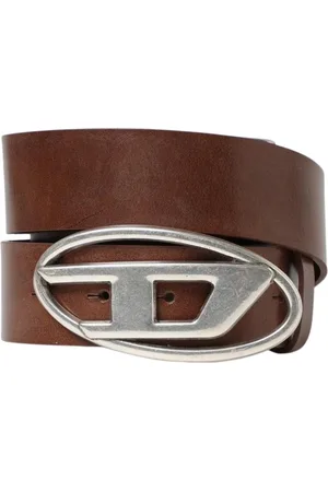 Diesel Belts, male, , Size: 100 CM Oval Buckle Leather Belt