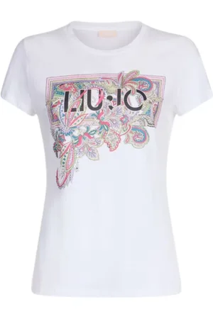 Liu Jo T-Shirts, female, , Size: XL Floral Print T-Shirt Short Sleeve