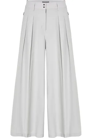 HERNO Wide Trousers, female, , Size: XS Buttoned Trousers