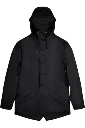 Rains Rain Jackets, male, , Size: S Waterproof Jacket with Snap Buttons