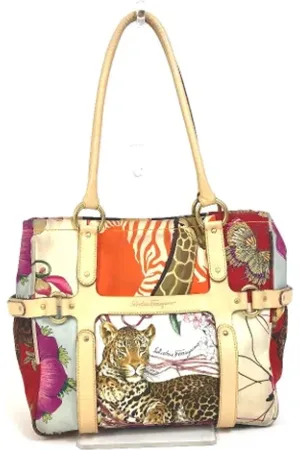 Salvatore Ferragamo Pre-owned Tote Bags, female, , Size: ONE SIZE Pre-owned Fabric shoulder-bags