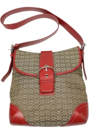 Coach Pre-owned Cross Body Bags, female, , Size: ONE SIZE Pre-owned Canvas shoulder-bags