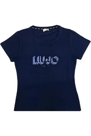 Liu Jo T-Shirts, female, , Size: S Dark Cotton T-Shirt Short Sleeve