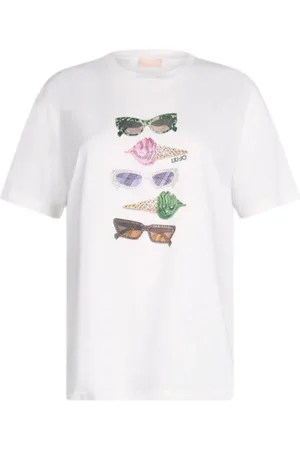 Liu Jo T-Shirts, female, , Size: XS Graphic Print Cotton T-Shirt