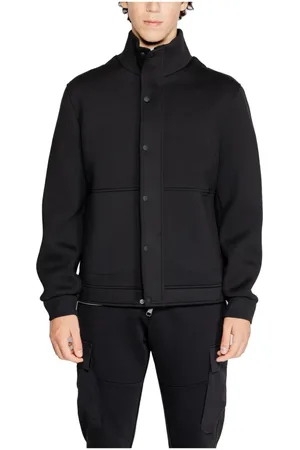 Antony Morato Light Jackets, male, , Size: XL Neoprene High Neck Jacket