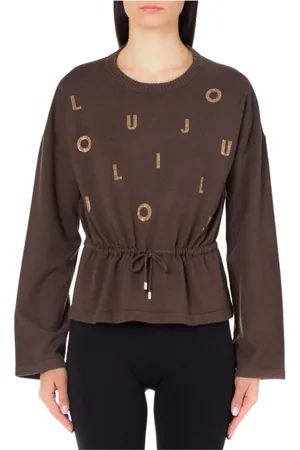 Liu Jo Blouses, female, , Size: 2XL Basic Sweater Regular Fit Acrylic Blend