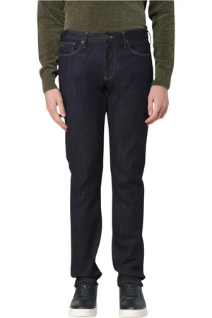 Emporio Armani Straight Jeans, male, , Size: W30 Classic Dark Wash Jeans for Men