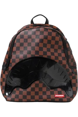 Sprayground Backpacks, male, , Size: ONE SIZE Checkered Shark Attack Backpack