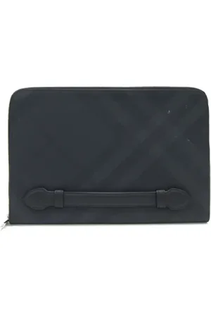 Burberry Pre-owned Clutches, female, , Size: ONE SIZE Pre-owned Leather clutches