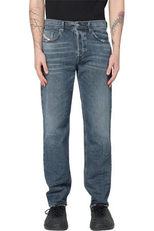 Diesel Straight Jeans, male, , Size: W34 Classic Slim-Fit Denim Jeans