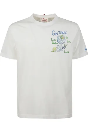 MC2 SAINT BARTH T-Shirts, male, , Size: S Cotton T-shirt with Logo Print