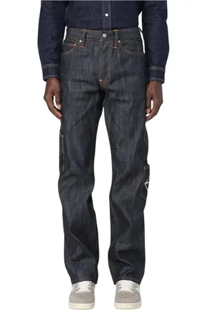 Evisu Straight Jeans, male, , Size: W29 Patch Straight Leg Jeans
