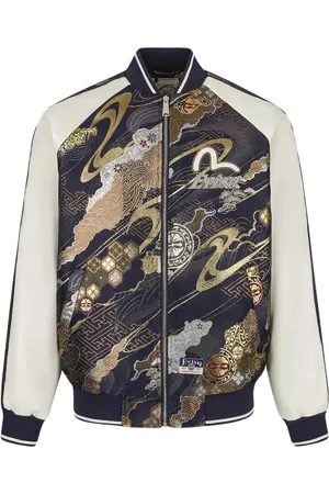 Evisu Bomber Jackets, male, , Size: M Bomber Jacket with Zip Closure