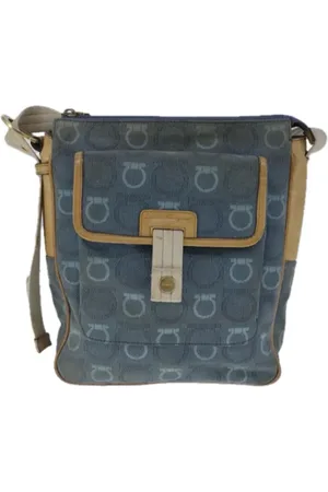 Salvatore Ferragamo Pre-owned Cross Body Bags, female, , Size: ONE SIZE Pre-owned Denim shoulder-bags