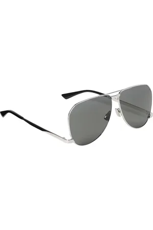 Saint Laurent Sunglasses, male, , Size: ONE SIZE Black Aviator Sunglasses