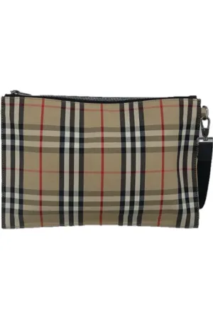 Burberry Pre-owned Clutches, female, , Size: ONE SIZE Pre-owned Canvas clutches