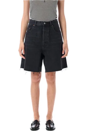 Saint Laurent Denim Shorts, female, , Size: W28 Denim Bermuda Shorts High-Waist