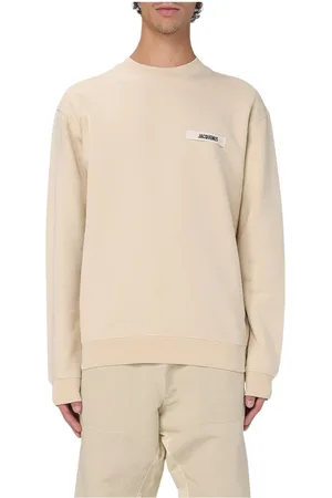 Jacquemus Sweatshirts, male, , Size: S Black Cotton Jersey Sweatshirt