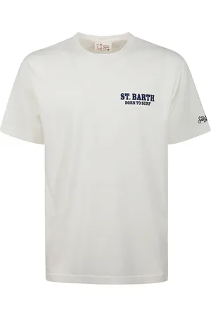 MC2 SAINT BARTH T-Shirts, male, , Size: L Cotton T-shirt with Logo Print
