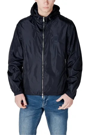 Armani Exchange Light Jackets, male, , Size: S Stylish Hooded Jacket for Men