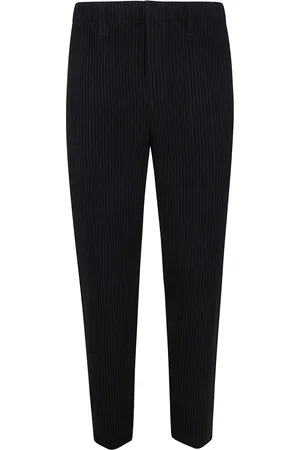 Issey Miyake Straight Trousers, male, , Size: S Wool Like Light Trousers