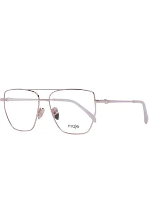 Maje Glasses, female, , Size: ONE SIZE Rose Gold Aviator Optical Frames