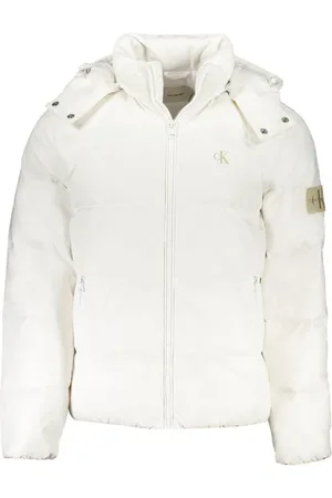 Calvin Klein Winter Jackets, male, , Size: 2XL Nylon Jacket with Removable Hood