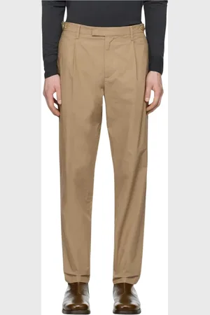 BARENA Straight Trousers, male, , Size: L Regular Fit Adjustable Waist Pants