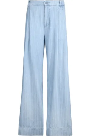 Liu Jo Wide Trousers, female, , Size: M Powder Wide-Leg Trousers