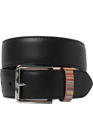Paul Smith Belts, male, , Size: XS Multicolored Stripe Leather Belt