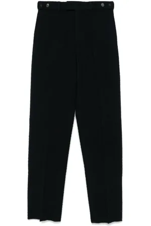 Emporio Armani Straight Trousers, male, , Size: XL Capsule Trousers with Waist Tabs