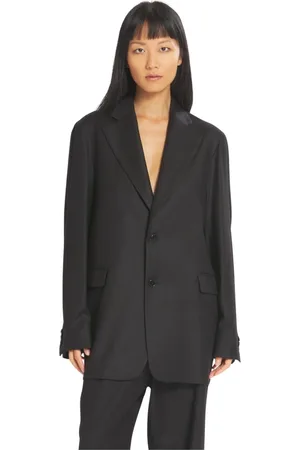 BARENA Blazers, female, , Size: 2XS Wool single-breasted jacket with flap pockets