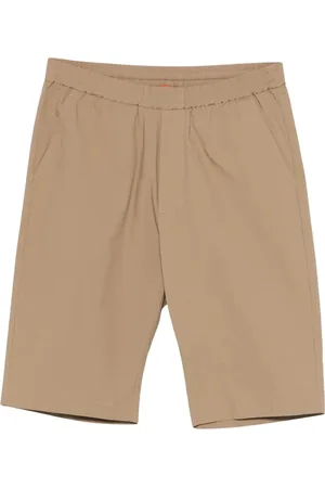 BARENA Casual Shorts, male, , Size: M Knee-length poplin Bermuda shorts with elastic waist