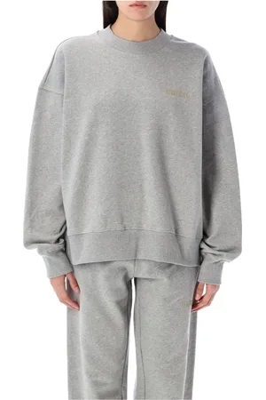 The Attico Sweatshirts, female, , Size: XS Grey Melange Knitwear Oversize Sweatshirt