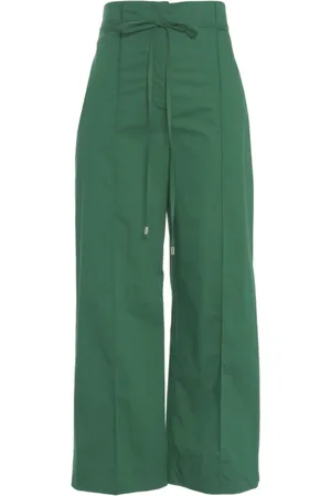 Liu Jo Wide Trousers, female, , Size: L Wide-Leg High-Waisted Trousers