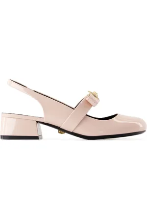 VERSACE Pumps, female, , Size: 7 US Leather Court Shoes