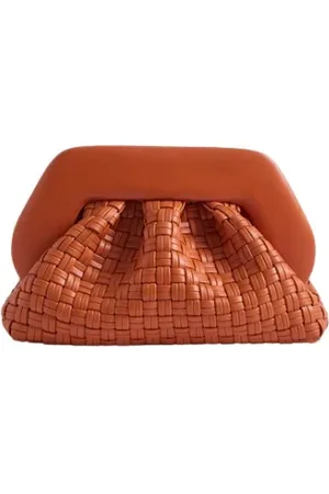 THEMOIRÈ Clutches, female, , Size: ONE SIZE TIA Microweaved Burnt