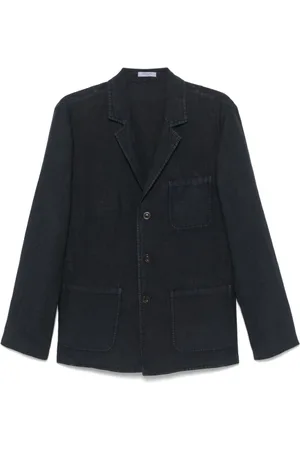 Boglioli Blazers, male, , Size: XL Buttoned Jacket with Patch Pockets