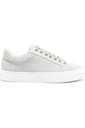 HIDE&JACK Sneakers, male, , Size: 13 US Croco-Embossed Low-Top Sneakers