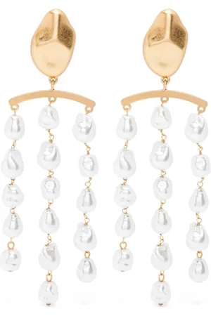 Cult Gaia Earrings, female, , Size: ONE SIZE Gold Bead Chain Earrings Pair