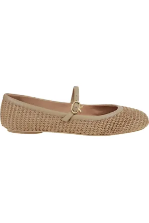 Gianvito Rossi Ballerinas, female, , Size: 6 US Nude Ballerinas Elegant Round Toe Shoes