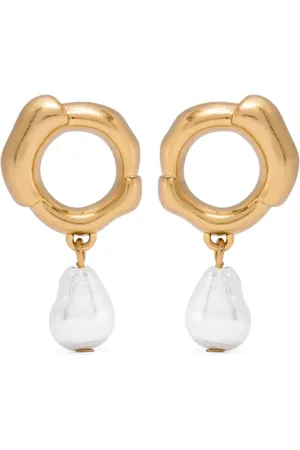 Cult Gaia Earrings, female, , Size: ONE SIZE Gold-tone Drop Earrings for Pierced Ears
