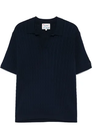 MC2 SAINT BARTH Polo Shirts, male, , Size: S Navy Polo Shirt Casual Style