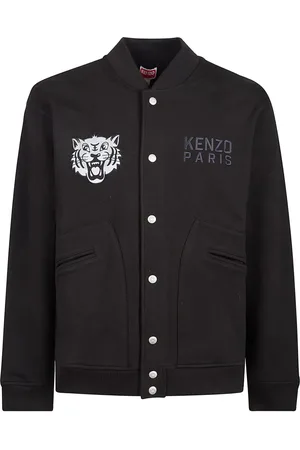 Kenzo Bomber Jackets, male, , Size: S Embroidered Tiger Bomber Jacket