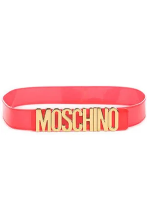 Moschino Belts, female, , Size: S Lettering Logo Belt Ss23