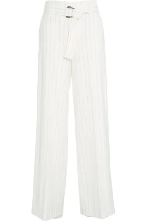 Liu Jo Wide Trousers, female, , Size: S Palazzo Pants with Waist Belt