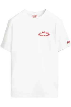 MC2 SAINT BARTH T-Shirts, male, , Size: M Patterned Logo Man T-shirt